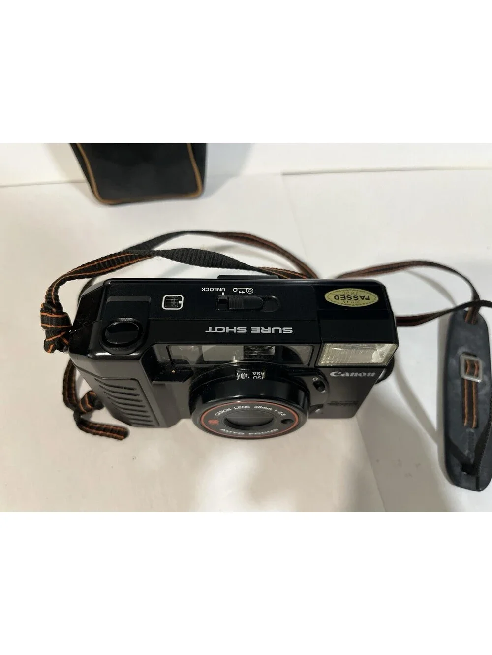 CANON SURE SHOT AUTO FOCUS 38mm 1: 2.8 Camera Film W/ Case Untested